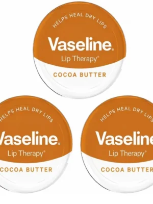 3× Vaseline Lip Therapy Cocoa Butter Petroleum Balm Jelly 20g