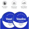 3× Vaseline Lip Therapy Original 20g Classic Petroleum Jelly Balm for Dry Lips