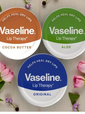 3× Vaseline Lip Therapy Petroleum Jelly Aloe Vera Original Cocoa Butter 20g-1