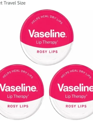 3× Vaseline Lip Therapy Petroleum Jelly Rosy Lips 20g Pack of 3