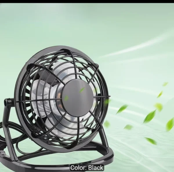 4 Inch Mini USB Desk Fan Quiet Personal Cooler USB Powered Portable Table Fan UK-1