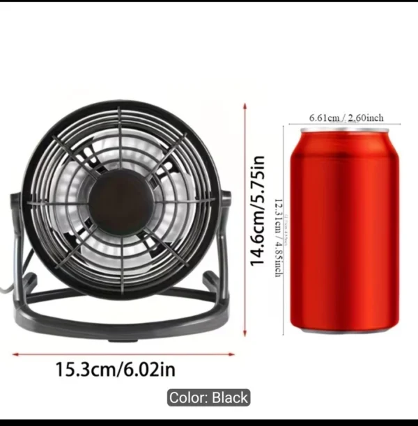4 Inch Mini USB Desk Fan Quiet Personal Cooler USB Powered Portable Table Fan UK