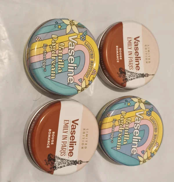 4×-Vaseline-Lip-Balm-Daydream-Vanilla-and-Emily-In-Paris-Limited-Edition