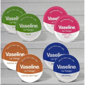 8× Vaseline Lip Therapy Balm Petroleum Jelly Aloe Original Cocoa Rose 20g