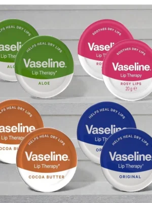 8× Vaseline Lip Therapy Balm Petroleum Jelly Aloe Original Cocoa Rose 20g