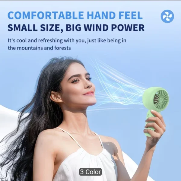 Handheld Fan USB Rechargeable Mini Pocket Fan Outdoor Portable/Desktop Fan