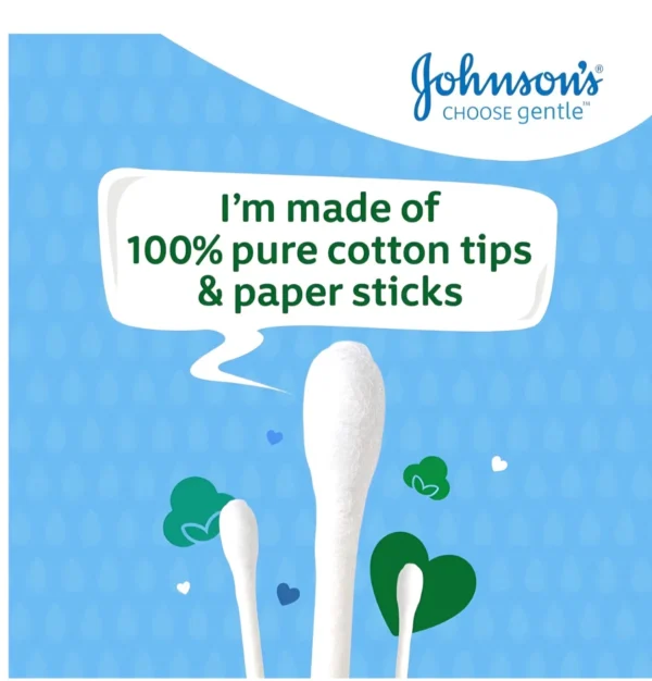 Johnson’s Baby Cotton Buds Pack of 200 Soft & Gentle Ear Buds