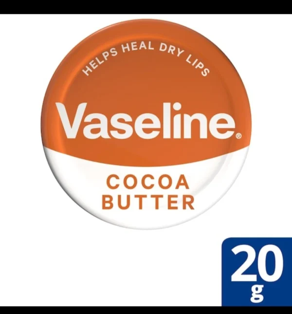 Vaseline Lip Balm Therapy Cocoa Butter Petroleum Jelly 20g