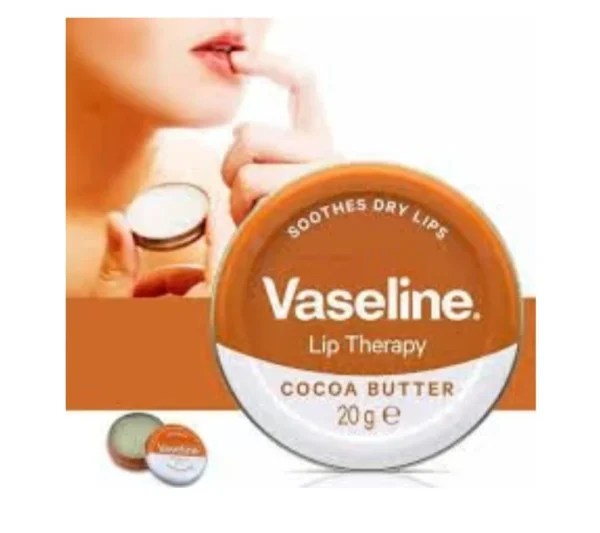 Vaseline Lip Balm Therapy Cocoa Butter Petroleum Jelly 20g