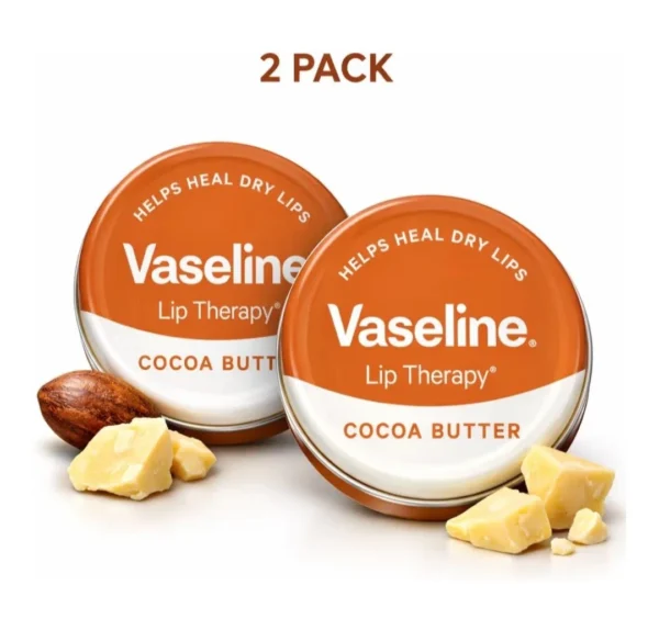 Vaseline Lip Balm Therapy Cocoa Butter Petroleum Jelly Tin Pot 20g Dry Lips-2 Vaseline Lip Balm Therapy Cocoa Butter Petroleum Jelly Tin Pot 20g Dry Lips
