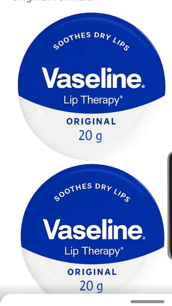 Vaseline Lip Therapy Petrol Jelly Original Blue 20g Pack of 2 3.26