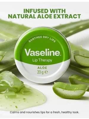 Vaseline Lip Therapy Petroleum Jelly Aloe Vera Lip Balm 20g