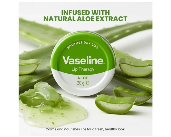 Vaseline Lip Therapy Petroleum Jelly Aloe Vera Lip Balm 20g-1 Vaseline Lip Therapy Petroleum Jelly Aloe Vera Lip Balm 20g
